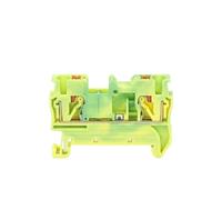 Connecteur électrique à 2,5 fils PT2.5-PE, alimentation par terre enfichable, bornier de protection for rail DIN PT 2.5-PE(10 Pcs)