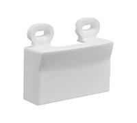 Connecteur electrique - Adaptateur prise - Prise Plate - Raccord electrique - Fiche electrique - Debflex 746814 - Gamme Blok - Adaptateur pour Moulures en Saillie - Blanc