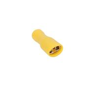 Connecteur electrique | Adaptateur prise | Prise Plate | Raccord electrique | Fiche electrique | Sachet De 10 Clips Fem Isolee Jaune Dim6,3X0,8mm | Debflex | 711048