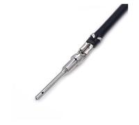 Connecteur électrique automatique de fil de borne de sertissage de 1,0 mm avec broches de câble 3-1447221-4 insérées dans des blocs mâles et femelles circulaires à ressort(Male,50 Pcs)