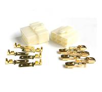 Connecteur électrique Automobile, 5 Jeux de 6.3mm 2/3/4/6/8 Broches DJ7021-6.3, Kits de bornes de câbles for Moto(5Set 6P)