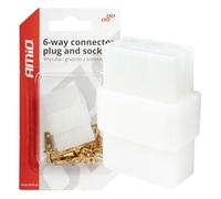 Connecteur électrique cube prise 6 broches + connecteurs AMIO-03515