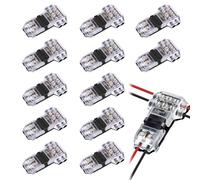 Connecteur electrique etanche, 12 pièces en T raccord electrique etanche, connecteur automobile pour fil electrique 20/22 AWG Voiture Étanche, sans Soudures sans Dénudage