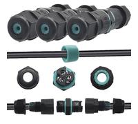 Connecteur Electrique Etanche, CESFONJER Connecteurs étanches IP68, Boite de derivation etanche exterieur à 2 broches / 3 broches, pour câble de 4 à 8 mm de diamètre (3pcs)