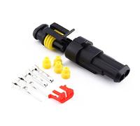 Connecteur électrique étanche pour moto, broches connecteur 1.5mm verrouillage, kit connecteur moto voiture camion, adaptateur électrique 2 broches, solution de