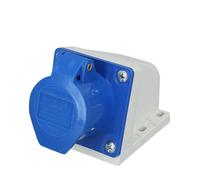 Connecteur électrique extérieur étanche 32 A, 3 broches, 2P+T - Boîtier de jonction IP44 for usage industriel, 220-240 V, 1 pièce(123)