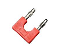 Connecteur électrique fiche Banane 4mm, 8 pièces, Terminal de Prise de Court-Circuit, Adaptateur de Couple, Prise de Ligne de Test d'instrument de Cavalier(8 Black)