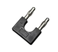 Connecteur électrique fiche Banane 4mm, 8 pièces, Terminal de Prise de Court-Circuit, Adaptateur de Couple, Prise de Ligne de Test d'instrument de Cavalier(8 Red)