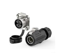 Connecteur électrique industriel étanche IP68, prise à bride de 70 x 38 mm avec connexion rapide à une touche pour une protection fiable de l'alimentation dans les environnements difficiles