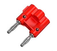 Connecteur électrique parallèle de 4 mm, fiche banane ignifuge avec fixation à vis pour appareils 3C, 30 Vac 60 V CC 32 A max, connecteur de fils de test sans soudure (rouge)
