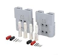 Connecteur électrique sans genre étanche 160A IP67 pour EV, chariot élévateur et systèmes de stockage d'énergie - Cuivre plaqué argent, DC1000V, 2P+E, 4 broches (2PCS)