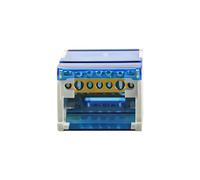 Connecteur électrique universel modulaire à vis WDH407/411/415, bornier for rail DIN, boîte de distribution d'alimentation, 1 pièce(WDH407)