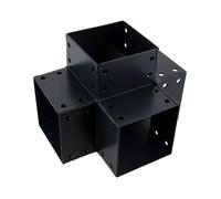Connecteur emboitable 90x90 mm - 4D angle 90° pour poteau bois - Suki