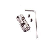Connecteur en aluminium d'accouplement d'arbre fle Joint universel en métal, couplage croisé, for mécanisme de direction, petit Miniature(4mm-3.17mm)