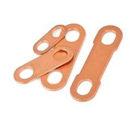 Connecteur en cuivre violet T2 for chauffage électrique, cellule de batterie au lithium, pièce de connexion en cuivre, borne de cavalier de courant, 2 pièces(C-50 H-6x9 W-12 T-1.5)