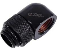 Connecteur en L Alphacool HF, pivotant, fiche G1/4 vers filetage femelle G1/4, noir mat