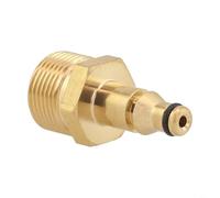Connecteur en laiton pour nettoyeur haute pression 220 bars pour m22 (pour | Construction en laiton massif, résistant, s'adapte aux filetages mâles M22, idéal pour les extensions de tuyau