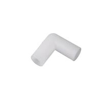 Connecteur en plastique blanc ID 8 mm, coude droit, joint en T stéréoscopique, for jardin, verger, pelouse, irrigation, bricolage, tente, étagère, raccords de tuyauterie, 1/10 pièces(Elbow Connector,1