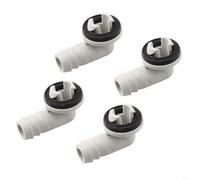 Connecteur en plastique pour tuyau de vidange AC avec anneau en caoutchouc résistant aux intempéries, 1 pièce et 4 options (4 pièces)
