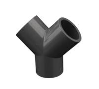 Connecteur en PVC Y à 3 voies, connecteur d'irrigation de jardin, adaptateur de Tube de tuyau d'aquarium, 1 pièces(Gray,32mm)