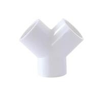 Connecteur en PVC Y à 3 voies, connecteur d'irrigation de jardin, Joints en t d'aquarium, connecteur de tuyau d'eau en forme de 1 pièces(25mm)