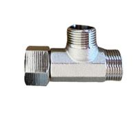Connecteur en T - Adaptateur de compression - Longue durée de vie - Vannes de stabilité pour améliorer les appareils de salle de bain - Ne rouille pas - Joint en T