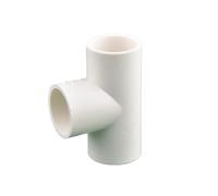 Connecteur en T en PVC type T, adaptateur de Tube à 3 voies, raccords de tuyaux d'eau, alimentation en eau d'irrigation de jardin, 1 pièces(White,25mm)