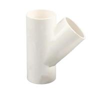 Connecteur en T Oblique PVC à 45 degrés, 20/25/32/40/50mm, Joint d'arrosage d'aquarium et d'irrigation de jardin, raccord tuyau d'alimentation eau, 1 10 pièces(I.D 50mm,1 piece)
