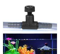 Connecteur en T pour Aquarium Noir, Valve de Contrôle du Débit d'air Durable à 3 Voies, Accessoires de Pompe à Oxygène pour Aquarium, 20 Pièces