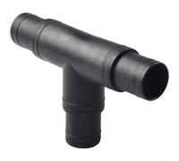 Connecteur en T pour valve de dérivation de piscine 38 mm, système de chauffage solaire, anti-rouille, haute résistance, débit d'eau extérieur