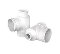Connecteur en té de Type bouteille en PVC, 110x75, 110x50mm, diamètre Variable, raccord de tuyau de vidange de jardin domestique, Joint de vidange, 1/2 pièces(2 PCS,110x75mm)