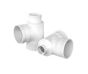 Connecteur en té de Type bouteille en PVC, 110x75, 110x50mm, diamètre Variable, raccord de tuyau de vidange de jardin domestique, Joint de vidange, 1/2 pièces(1 PCS,110x75mm)