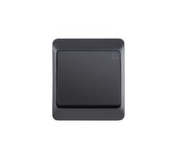 ELEKTRO-PLAST HERMES Bouton de sonnette en saillie IP44 Protection contre l'eau Gris anthracite