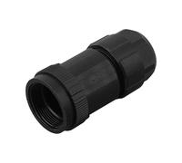 Connecteur étanche E13 IP67 avec coupleur fileté, conforme à la norme CAT6A/CAT5E, boîtier ignifuge PA66, broches plaquées or en cuivre phosphoreux pour commutateur réseau industriel, commun extérieur