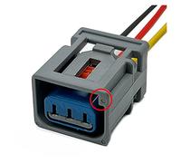 Connecteur étanche électronique automatique de faisceau de câbles de prise haute tension de bobine d'allumage à 3 broches avec câble 1WTT-14A464-MA compatible avec F~rd H~nda ( Color : 3Pin Female A ,