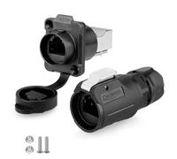 Connecteur étanche industriel CNLINKO LP-16 RJ45 IP67 Connecteur circulaire CAT.5E Connecteur d'aviation à déconnexion rapide Connecteur 8P8C à dégagement rapide Coque en PBT