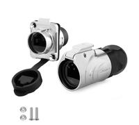 Connecteur étanche industriel CNLINKO LP-16 RJ45 IP67 Connecteur circulaire CAT.5E Connecteur d'aviation à déconnexion rapide Connecteur 8P8C à dégagement rapide Coque en métal