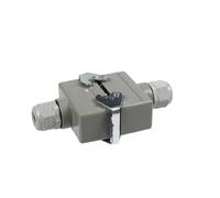 Connecteur étanche rectangulaire robuste HDC-HE - 16 A, 500 V, prise industrielle for et automatisation(6 Core)