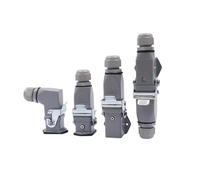 Connecteur étanche robuste à 5 conducteurs - HDC-HA-005-1, fiche de qualité industrielle, étanche à la poussière et à l'huile (1 pièce)(Cable Joint Connect)