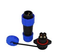 Connecteur étanche SP1610, écrou arrière/amarrage/bride 2 3 4 broches, sertissage de vis sans connecteur à souder IP68(Flange 2Pin)