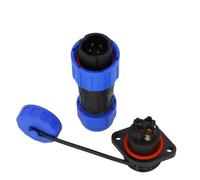 Connecteur étanche SP1610, écrou arrière/amarrage/bride 2 3 4 broches, sertissage de vis sans connecteur à souder IP68(Flange 4Pin)