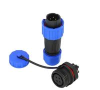Connecteur étanche SP1610, écrou arrière/amarrage/bride 2 3 4 broches, sertissage de vis sans connecteur à souder IP68(Back nut 4Pin)