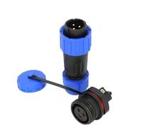 Connecteur étanche SP1610, écrou arrière/amarrage/bride 2 3 4 broches, sertissage de vis sans connecteur à souder IP68(Back nut 3Pin)