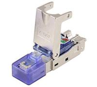 Connecteur Ethernet Cat7 8P8C, adaptateur de prise Ethernet, sans outil, sertissage, tête en cristal blindée, prise de câble réseau