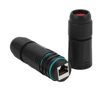 Connecteur Ethernet étanche, Adaptateur D'extension de Câble Réseau LAN Cat6 avec RJ45 Femelle à Femelle IP68 étanche pour