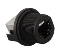 Connecteur Ethernet fileté IP67 E13 femelle 180 degrés