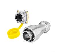 Connecteur Ethernet industriel DZ-24 pour RJ45 avec prise en charge double genre et transmission haute fréquence pour applications en temps réel (ensemble)
