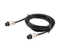 Connecteur femelle d'aviation aérienne Double GX16, 2/3/4/5/6/7/8/9/10 broches, câble d'alimentation, Terminal électrique, lignes de fil, prise avec câble de 2m(GX16_FEMALE INSERT_2M CABLE_7P)
