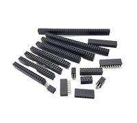 Connecteur femelle droit à double rangée, 2 mm, PH6.35, 2 x 2/3/4/5/7/8-20/40 broches, 1U, plaqué or, for circuit imprimé(2X6)