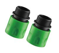 Connecteur femelle pour tuyau d'arrosage - Joint torique étanche, 2 pièces à connexion rapide universelle, raccord de tuyau d'arrosage fileté standard, corps en polymère renforcé | Accessoire de plomb